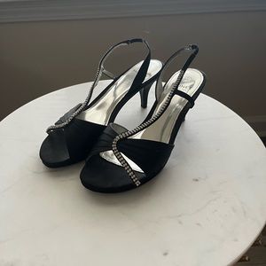 Black w/sparkle Prom Heels